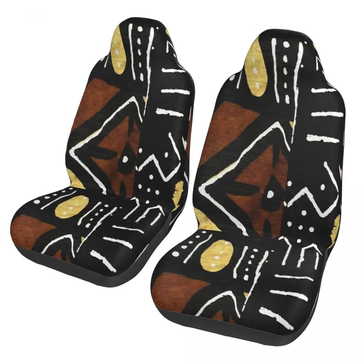 Antique African Textile Print Universal Car Seat Cover Protector Interior Accessories Women Seat Cushion/Cover Seat Protector