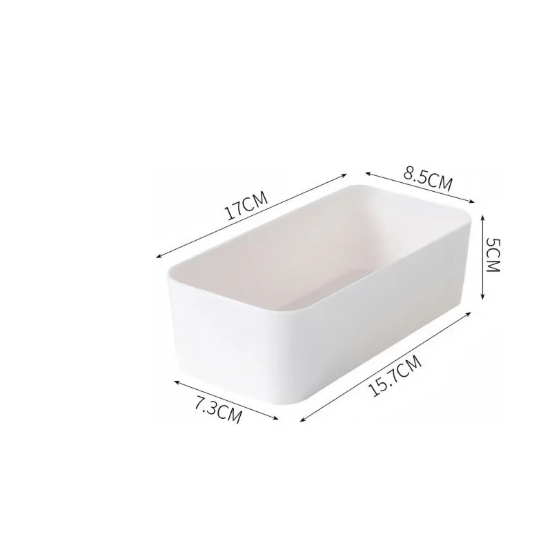 Partition Storage Box Set Drawer Storage Box Built-in Desk Organizer Student Desktop Miscellaneous Items Cosmetics Stationery