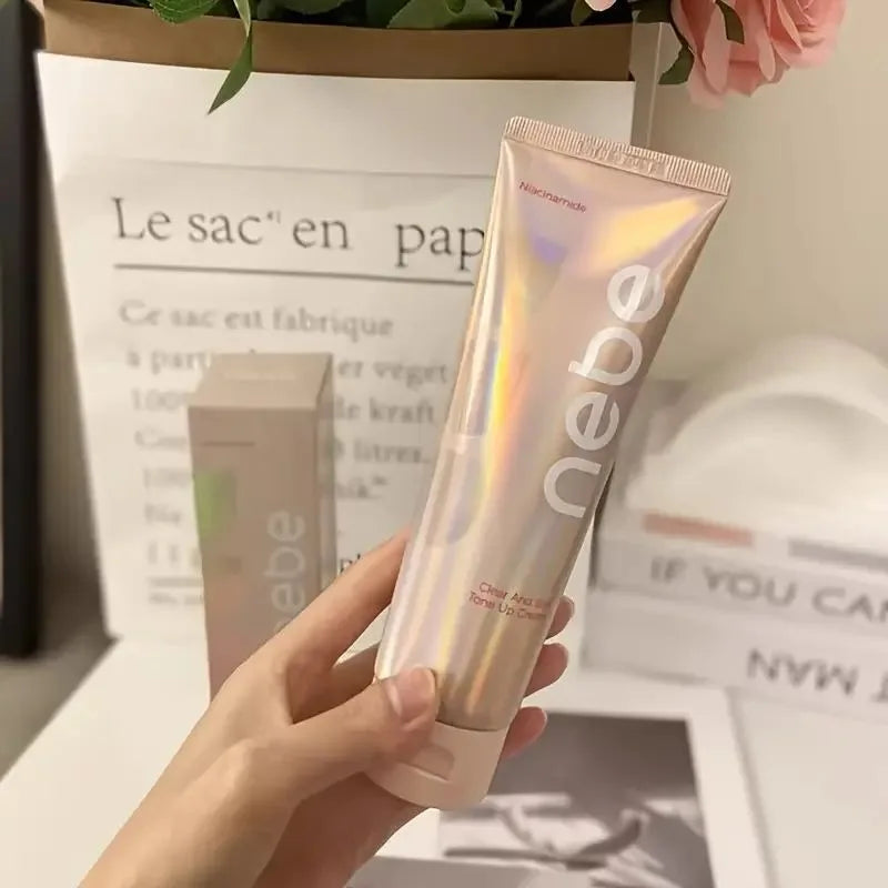 nebe Body Foundation Cream Whitening Moisturizer W/ Niacinamide, Natural Cover for Neck/Legs Wedding Long Lasting No Need Remove