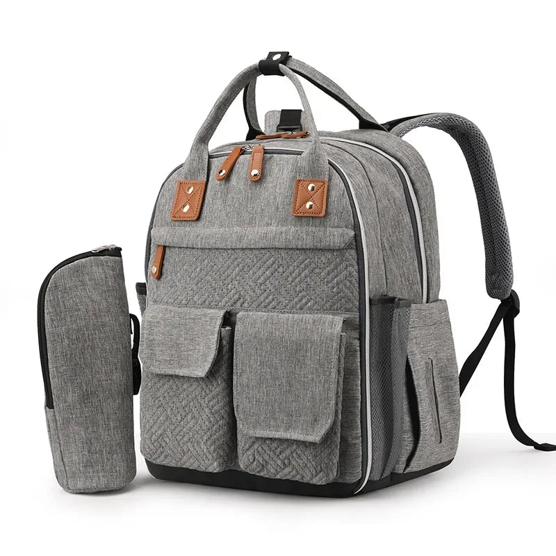 Diaper Bag Backpack for Stroller Waterproof Mummy Large Capacity Outdoor Travel Nappy Maternity Bag with Portable Changing Pad