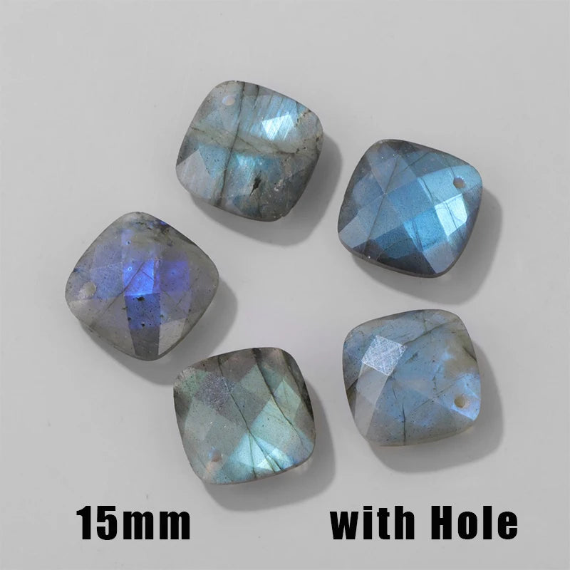 High Quality Natural Stone Labradorite Beads Charms Shiny Healing Gem Stone For Jewelry Making Necklace Earrings Accessries