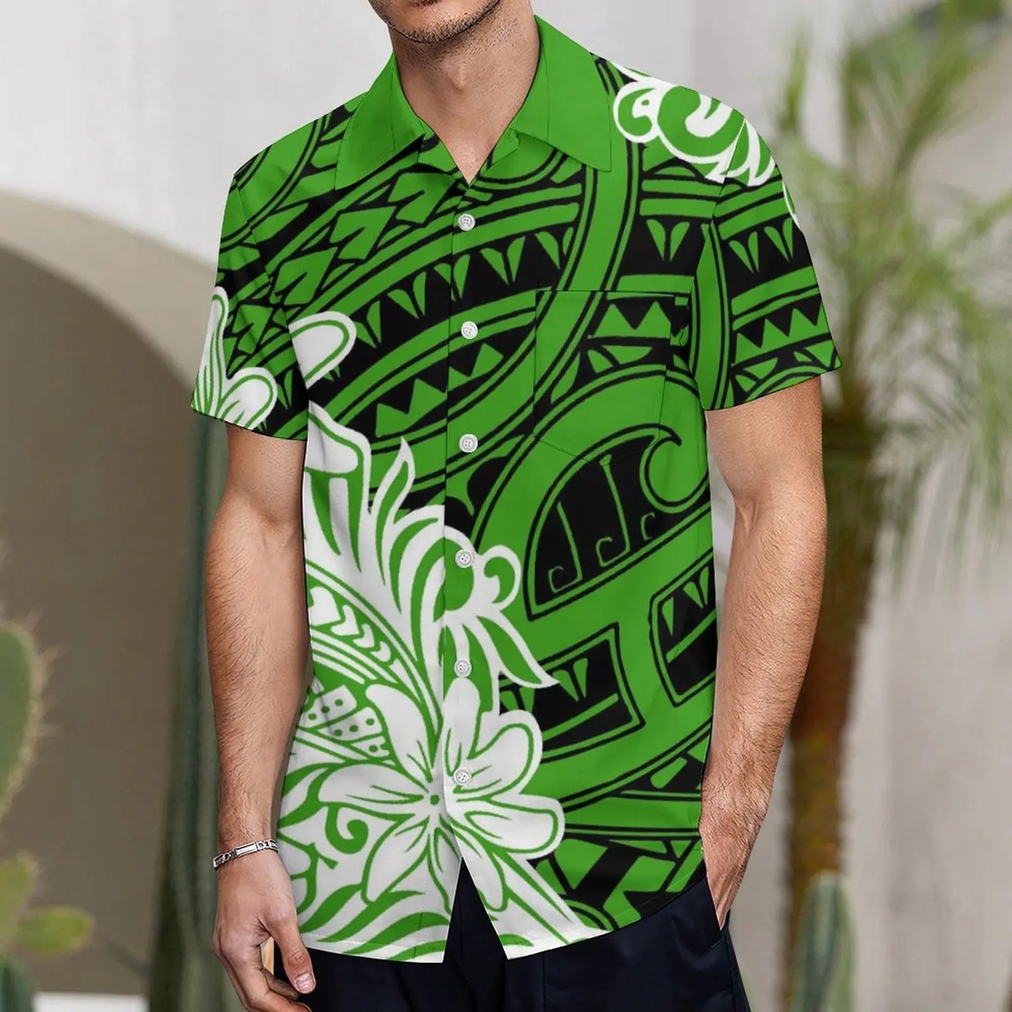 Custom Polynesian Tribal Couple Set Samoan Women'S Temperament Slim Dress Women'S Mermaid Maxi Skirt Men'S Shirt