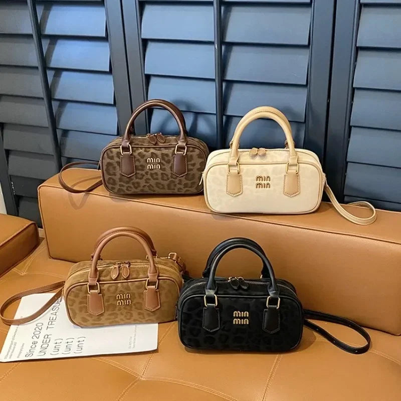 Women's Square Leather Satchel Handbag | Tote Shoulder Crossbody Purse & Diaper Bag