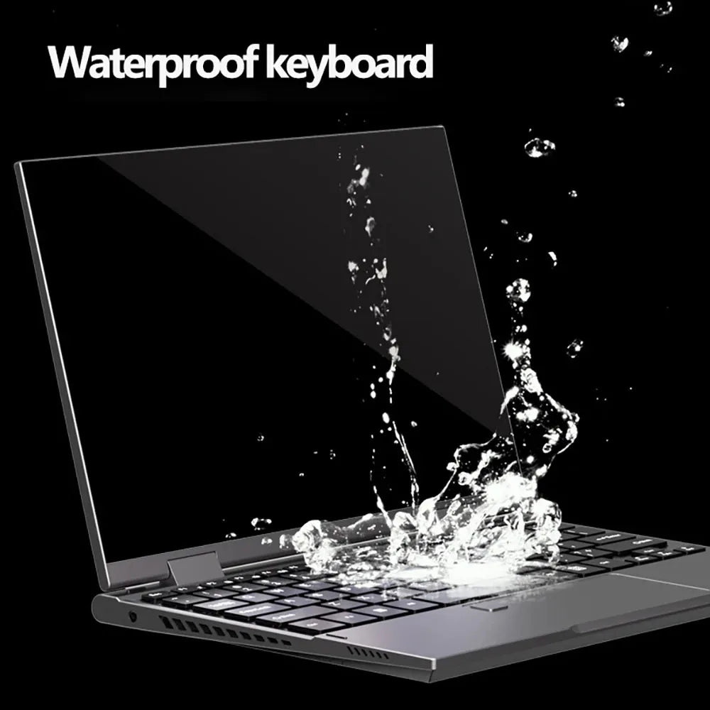 NEW 10.9 Inch 360° Fold Mini Laptop Intel N95 Touchscreens 16GB DDR5 Computer Notebook 2TB SSD Backlit Keyboard Tablet Laptop