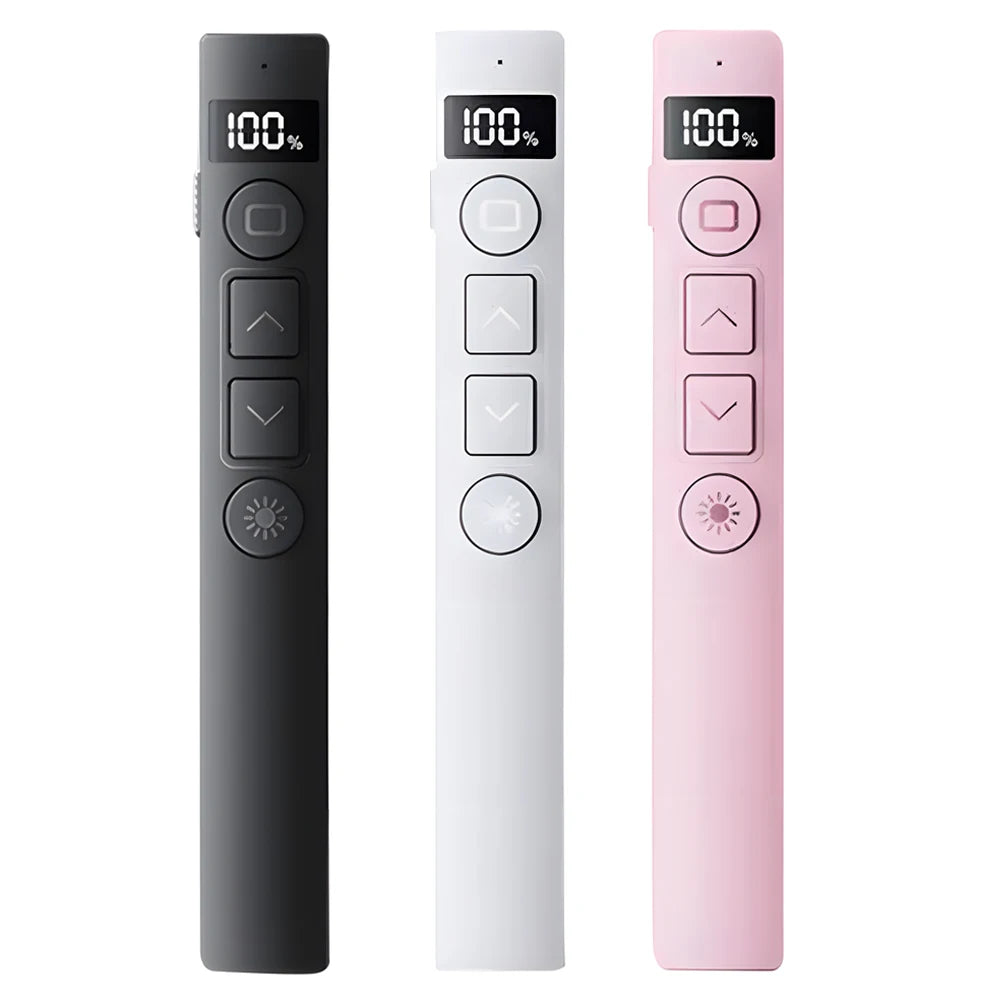 Powerpoint Pointer Wireless Presentation Clicker USB Rechargeable Remote Control Page Turning Pen for Speech Teacher Presenter
