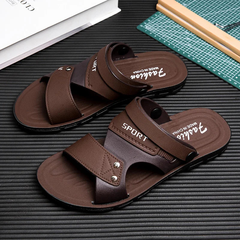 Summer Men Sandals Open Toe Flat Mens Casual Shoes Outdoor Walking Sandals for Men Beach Shoes sandalias hombre Men slippers