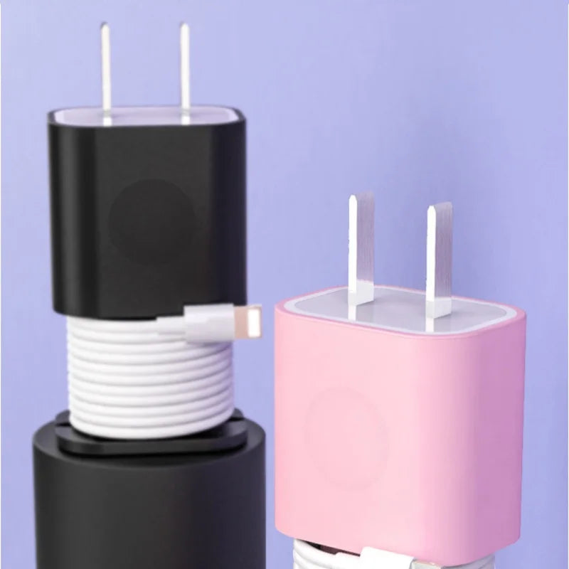 Protection Cable Storage 2 In 1 for iPhone for 18W/20W Charger Silicone Protective Case Silicone Charger Protector