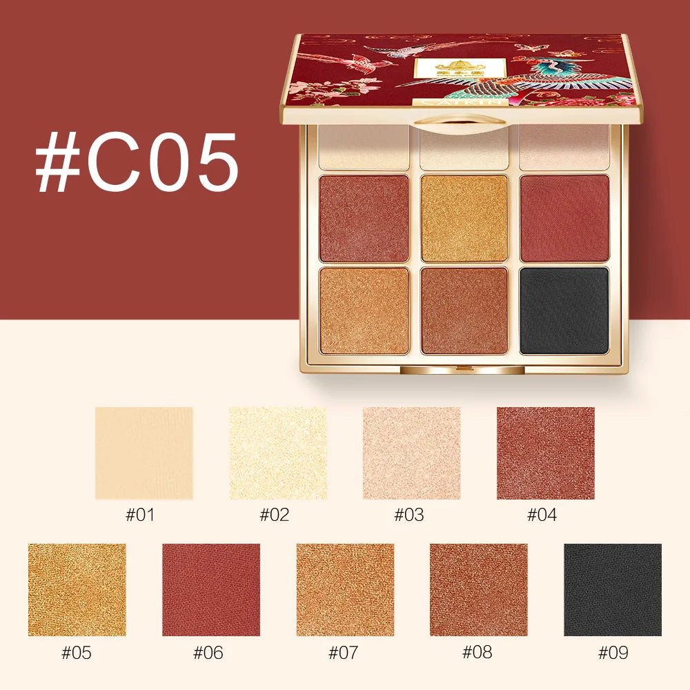 CATKIN Eternal Love Seasonal 9 Colors Eyeshadow Glitter Shimmer Matte Metallic Natural Special Chinese Modern - Hot Sales