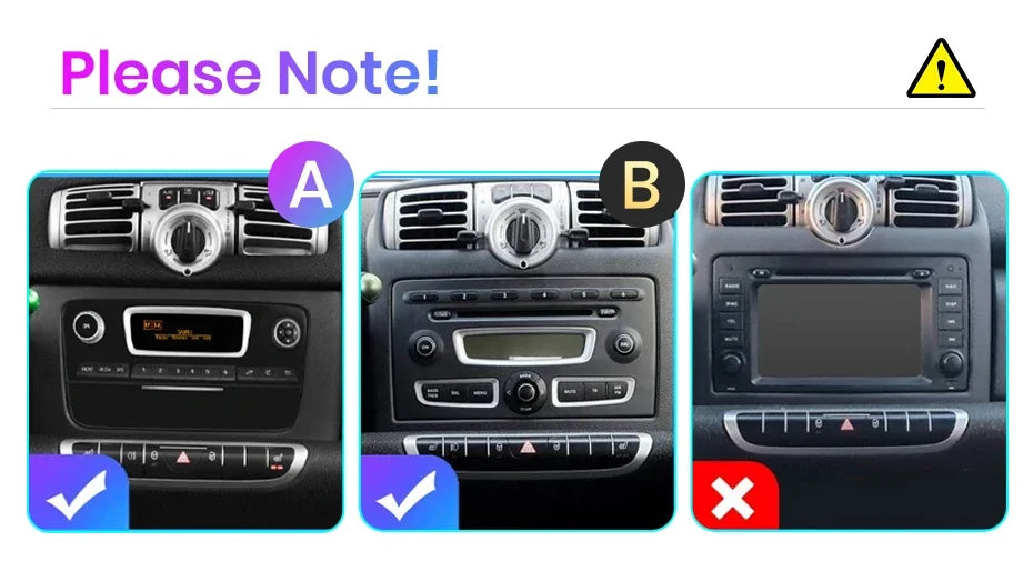 Junsun Wireless CarPlay Android Auto Radio For Smart Fortwo 451 2005 - 2015 Car Intelligent Systems RDS BT DSP 2 din autoradio
