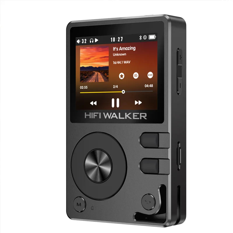 HIFI WALKER H2 Hi-Res MP3 Music Player Bluetooth Portable 128GB High Sound Quality  DAC FLAC APE Type-C Digital Audio Player