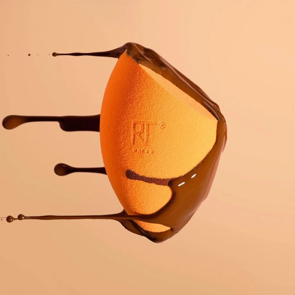 Real Techniques Complexion Sponge Makeup Blender Liquid and Cream Foundation Streak-Free Professional Makeup Tool Free 4 Count