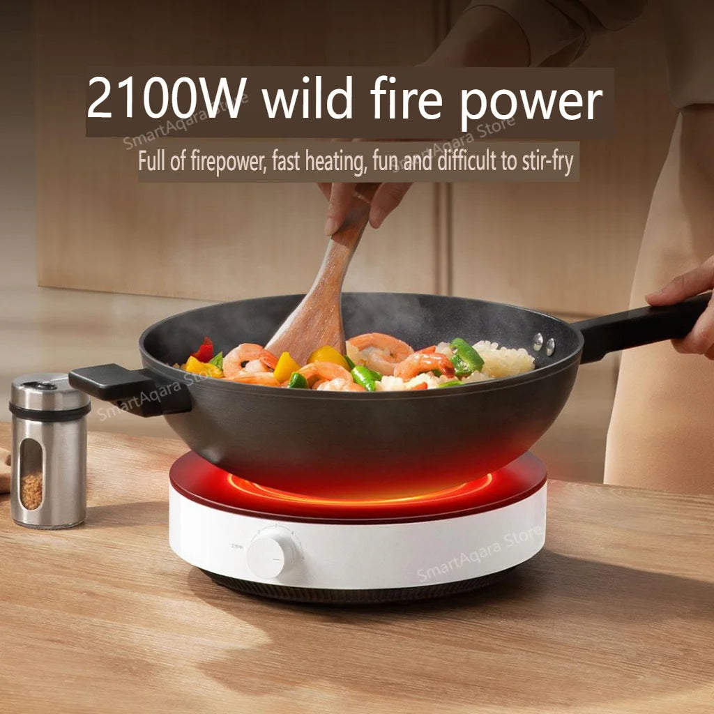 Mijia Induction Cooker N1 2100W Firepower Double Thickened Concentrator Coil 6-speed Heating Portable Kitchen Appliances