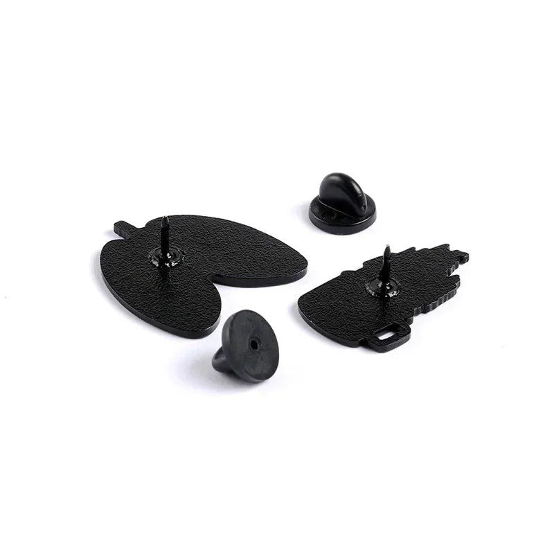 Personality Mountain Moon Sea Brooch Buckle Golden Metal Badge Bag Clothes Lapel Brooches For Women Men Kids Gifts