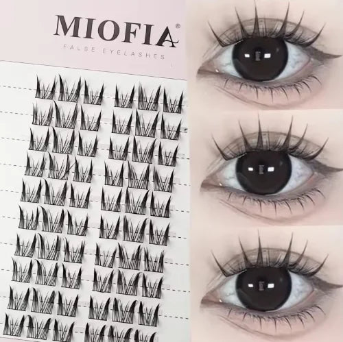 90 Bundles Mink Individual Cluster Lashes 3D Natural Russian Manga Eyelash Extensions DIY Makeup Tool for Women