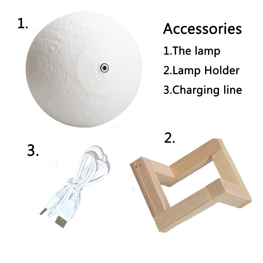 Customizable Portable Cordless Table Lamp - Dimmable Light