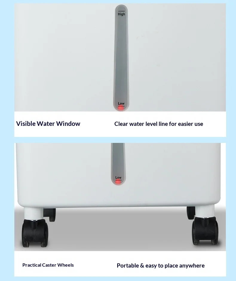 Remote Control Air Cooler Portable Water Cooling Fan Mini Mobile Air Conditioner Household Refrigeration Fan EU US UK Plug
