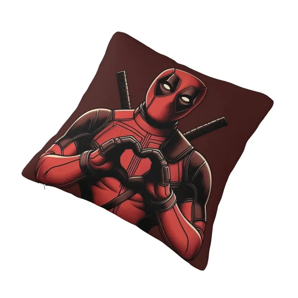 Custom Deadpool Wolverine Cartoon Manga Cushion Cover Soft Cute Pillows