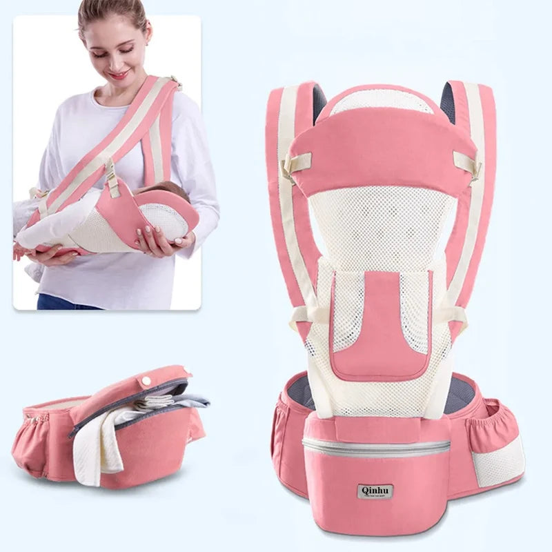 Baby Carrier Waist Stool With Storage Bag Kangaroo Shoulder Swaddle Sling Infant Kid Wrap Ergonomic Backpack Hipseat