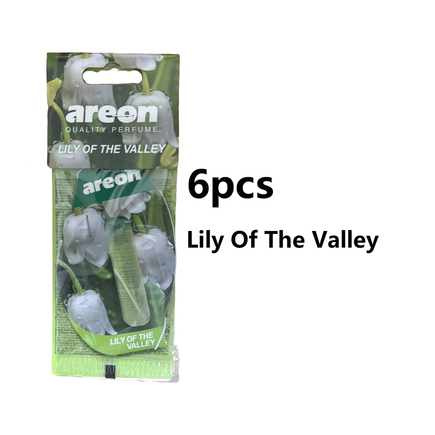 areon 3-18pcs Car Air Freshener Natural Tea Fragrance Vehicle-mounted Hanging Vanilla Scent Water Drop-shaped Car Interior