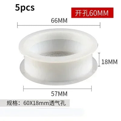 5/10pcs Air Vent Cover Plastic Round Louver Mesh Hole Plug Cabinet Grille Ventilation Systems Decorative Furniture Accessories