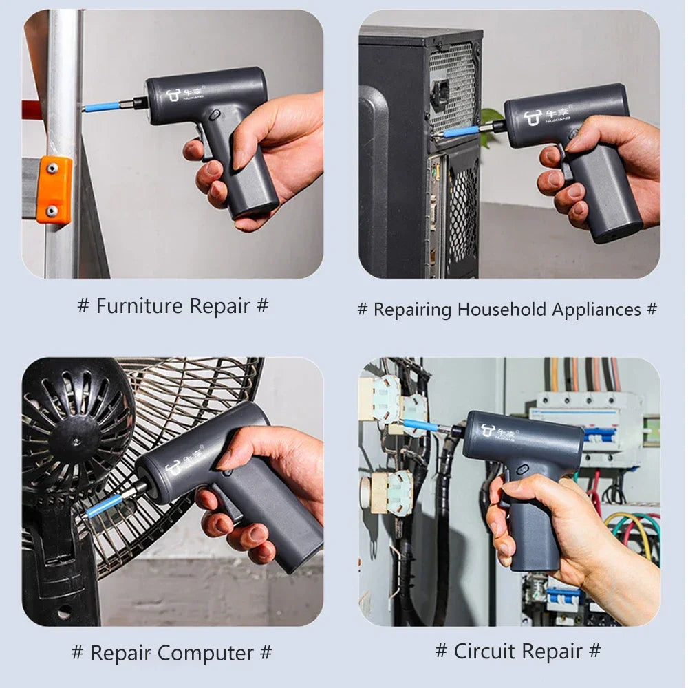 3.6V Electric Screwdriver Manual Cordless Household Multifunctional High Torque Mini Electric Screwdriver Suitable for DIY Tools