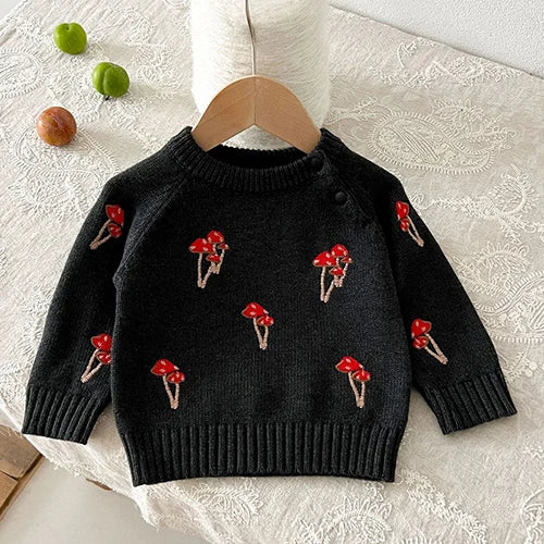 2024 New Autumn Winter Children Knitted Clothes Suit Long Sleeved Knitted Pullover+Jumpsuit Newborn Baby Boys Girls Clothing Set