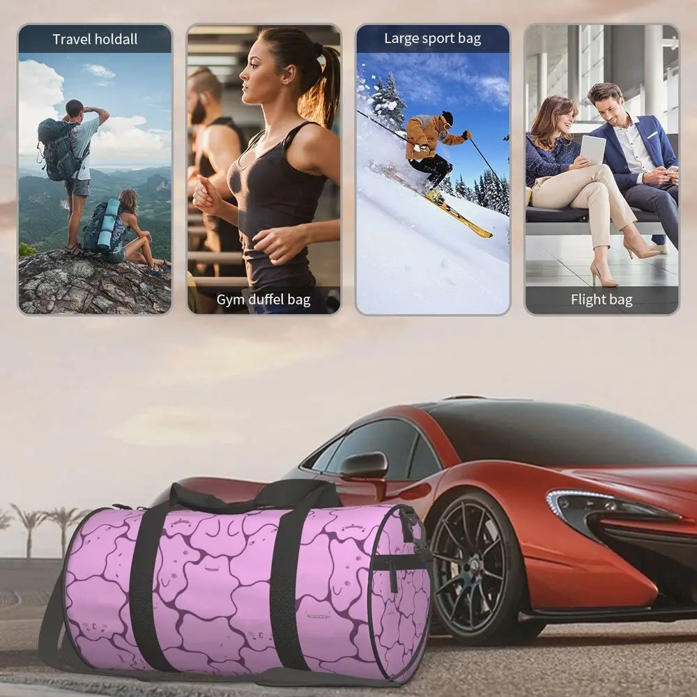 Ditto Pattern (no Shiny) Large Duffle Gym Bag Multi-Functional Duffle Travel Bags Handbags Fitness bag