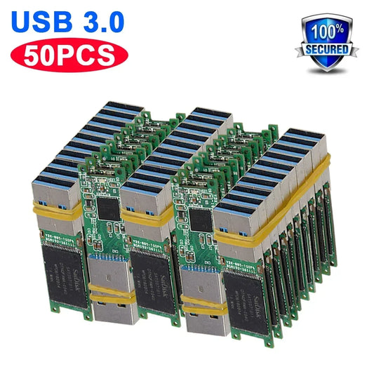 Wholesale Chip USB 3.0 Flash Memory 4GB 8GB 16GB 32GB 64GB 128G USB U Disk Semi-finished PCB Plate Pendrive Free Delivery