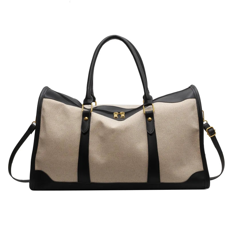 Fashion Travel Bags Women's Canvas Handbags Business Duffels Bags Vintage Fitness Gym Bags Business Trip