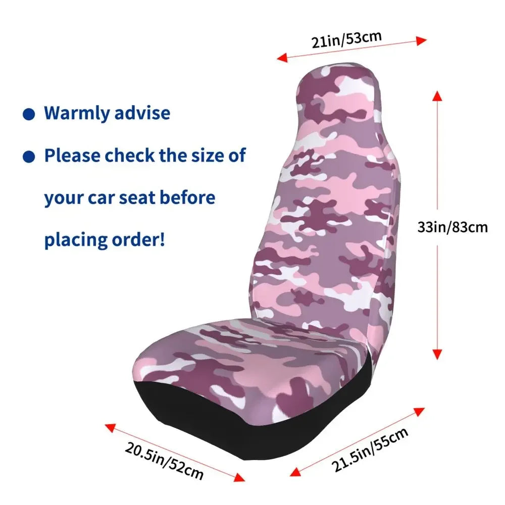 Urban Style Camouflage Universal Car Seat Cover Off-Road For SUV Multicam Front Rear Flocking Cloth Cushion Fabric Hunting