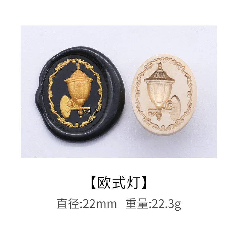 3D Embossed Wax Seal Stamp Retro/Umbrella/Desk Lamp For A Copper Head For DIY Envelope Letter Wedding Invitation Card
