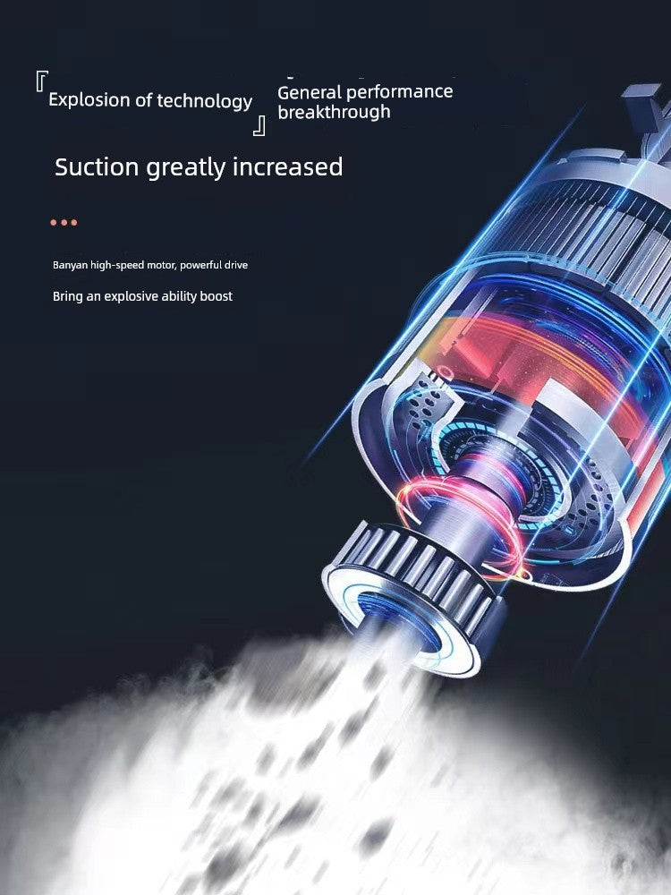 Car Window Vacuum Cleaner Wireless Charging Car For Home Groove Large Suction Power Strong Small Handheld Mini