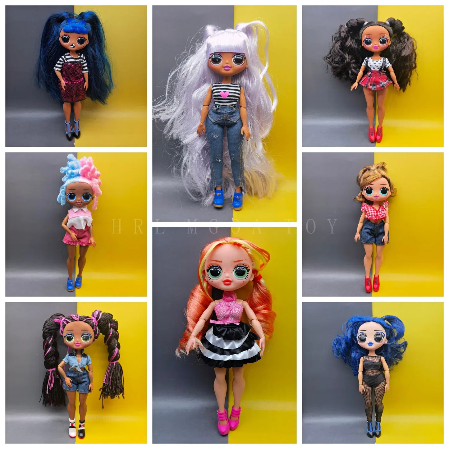 Original 24cm OMG multi-style big sister fashion dressup girl DIY holiday gift doll toy