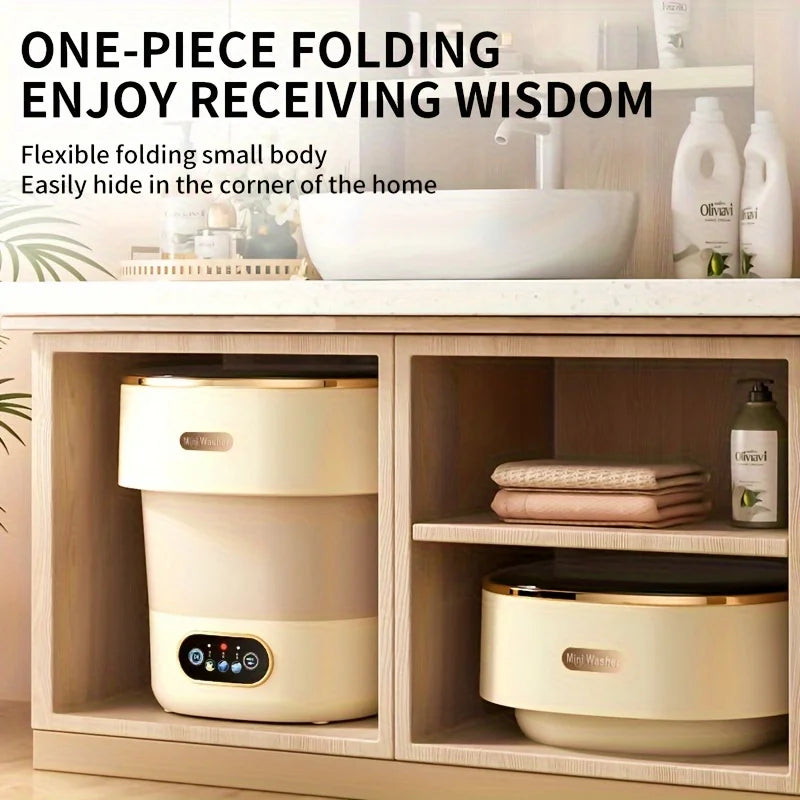 Portable Small Washing Dryer Machine Collapsible Washer Apartment Travel Socks Underwear Panties Washing Machine
