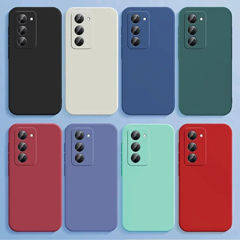 Noble Fashion Solid Colour Shockproof Protective Liquid Silicone Phone Case For Redmi 15