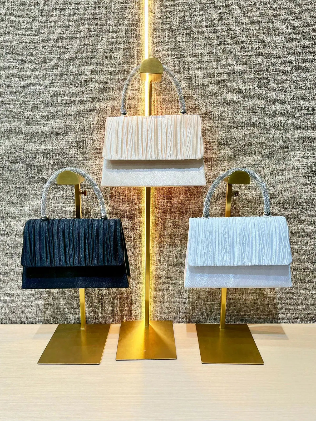 Luxury Handbags Women Bags Designer Evening Bags 2025 Fashion Shoulder Bags Dinner Party Purse Metal Handle Pouch Sac