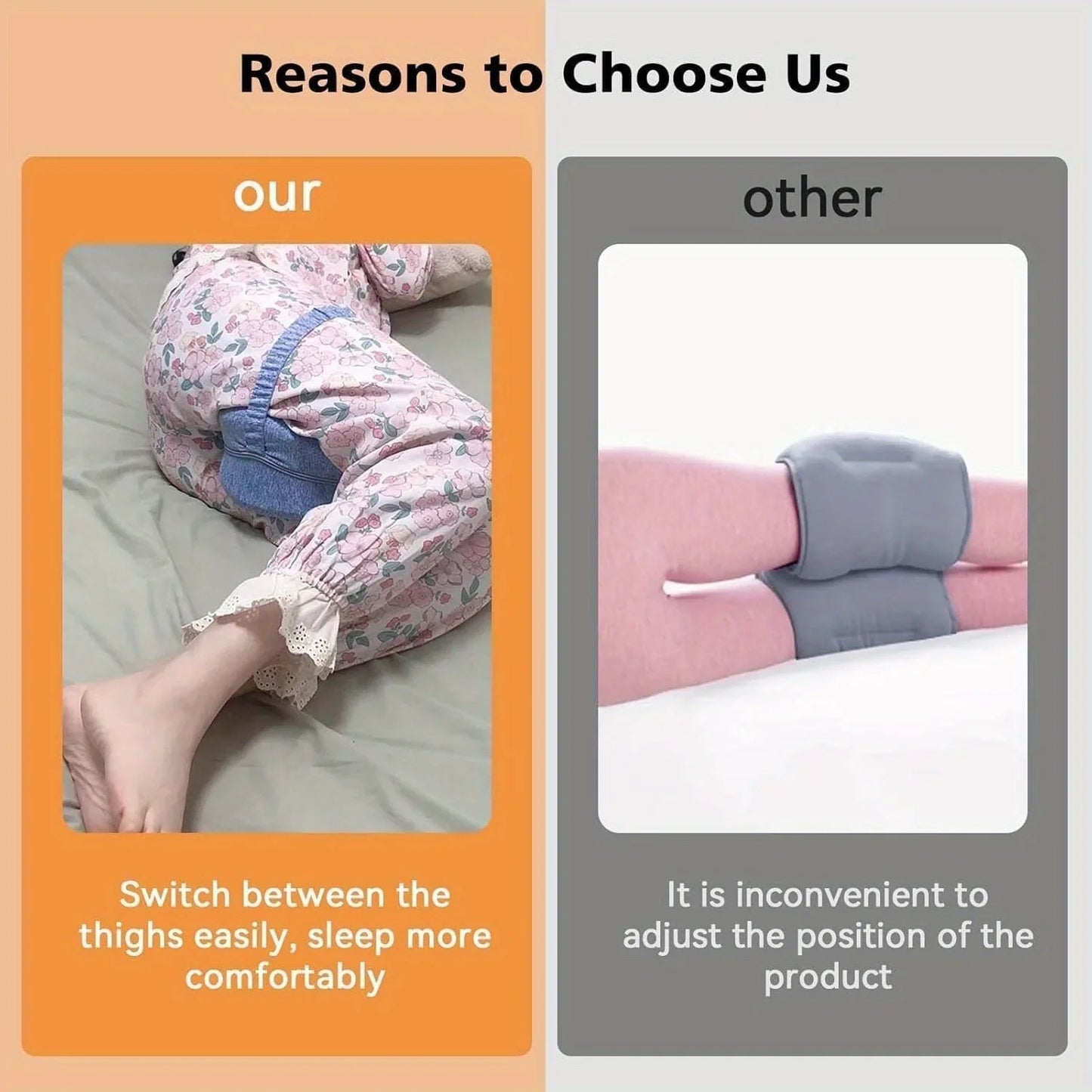 Memory Foam Leg Knee Foam Support Pillow Side Sleeper Sciatica Orthopedic Sciatica Back Hip Relief Pillow For Bed Sofa