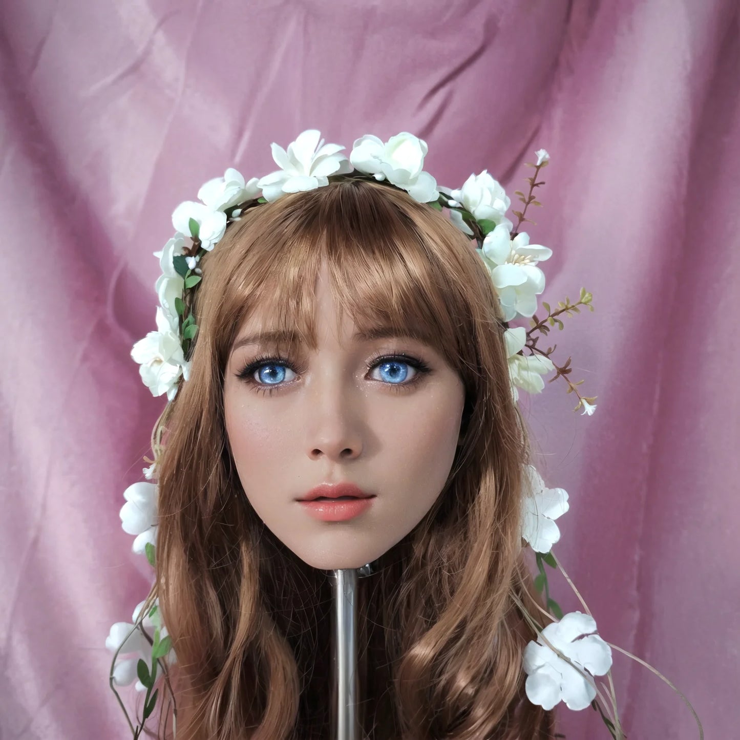 Professional TPE doll head, with genuine skin texture, delicate facial details, durable, suitable for makeup art, personal pract