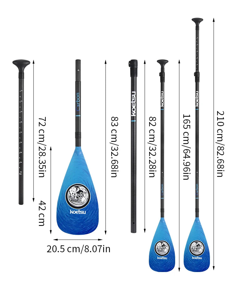 KOETSU [Full Carbon Fiber SUP Paddle] Light as a feather, strong as steel Switch between racing and cruising at will