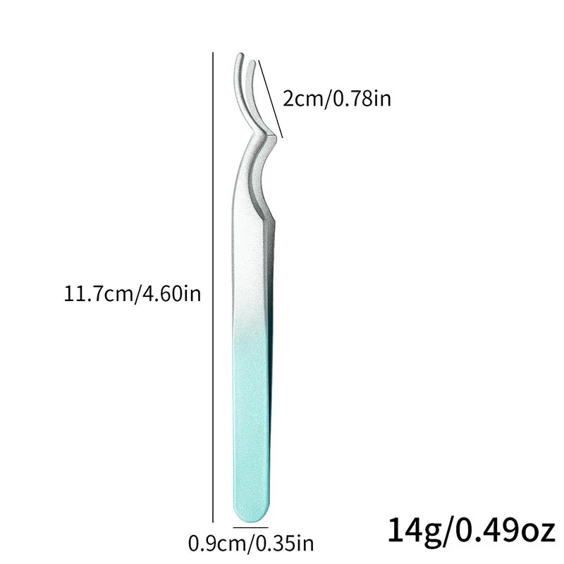 Color Eyelash Comb Tweezers Carbon Steel Professional Pincet Lashes Extension Tweezers False Eyelashes Applicator Makeup Tools