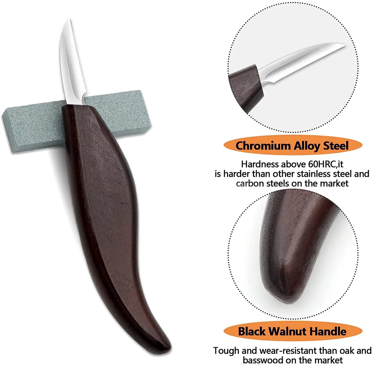 Wood Carving Tools Set 14 in 1 Wood Carving Kit with Detail Wood Knife Woodworking Hand Tool Whittling Kit for Beginners DIY