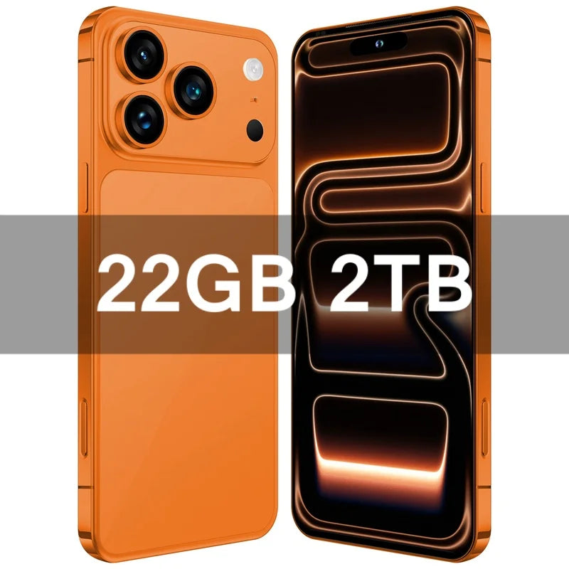 HOT i17 Pro Max Original 2026 7.0HD Global Edition Android 15 Smart Facial Function Dual Card 8000mAh Battery Recognition GG2