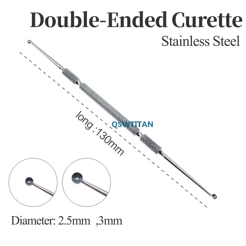 Spatula Chalazion Curette Titanium/Stainless Steel Micro Ophthalmic Surgical Instrument