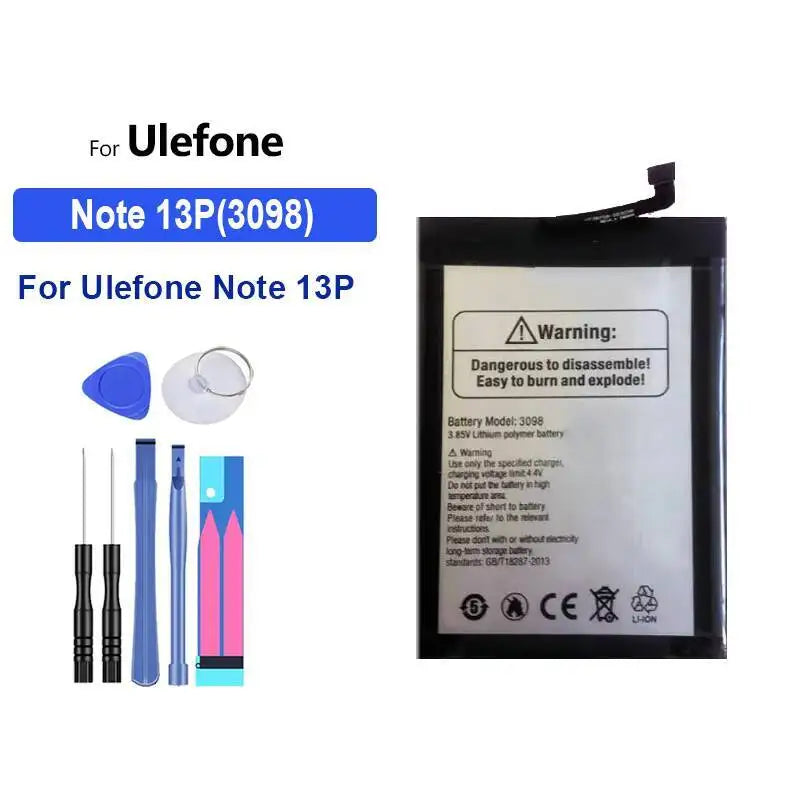 Mobile Phone Battery Safe S11/Note7 3300-5180Mah For Ulefone S11 7 Note 11P 13P 6P 6T 7P 9P 6 10 16 Pro