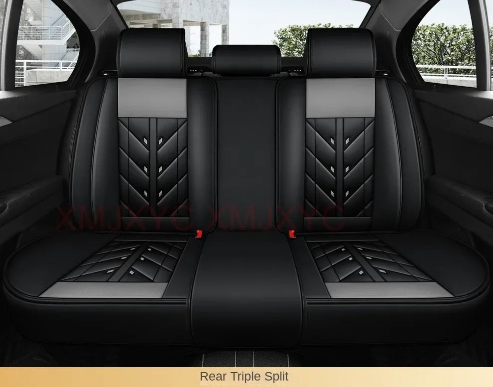 Universal Style Full Coverage Car Seat Cover for Ford Focus Mk4 Audi A6 4F W211 Skoda Kodiaq Clio 4 Car Accessories Pu Leather