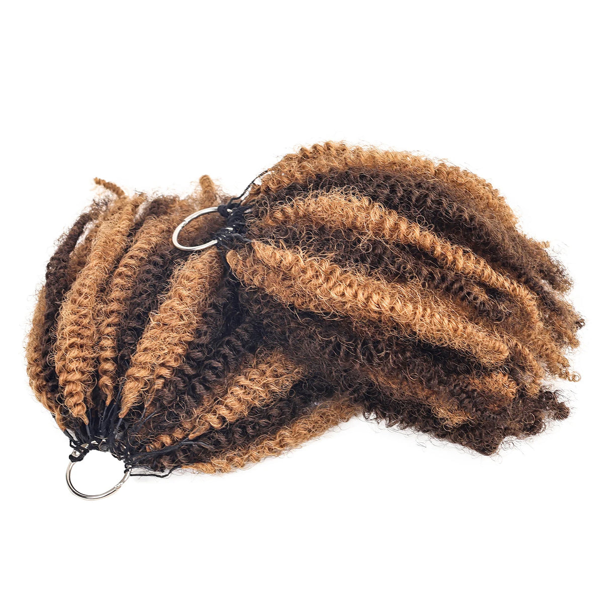 12A Afro Kinky Braiding Human Hair #430 Curly Extensions Crochet Braiding Hair 12-18Inchs  Pre-Separated Crochet Feather Hair