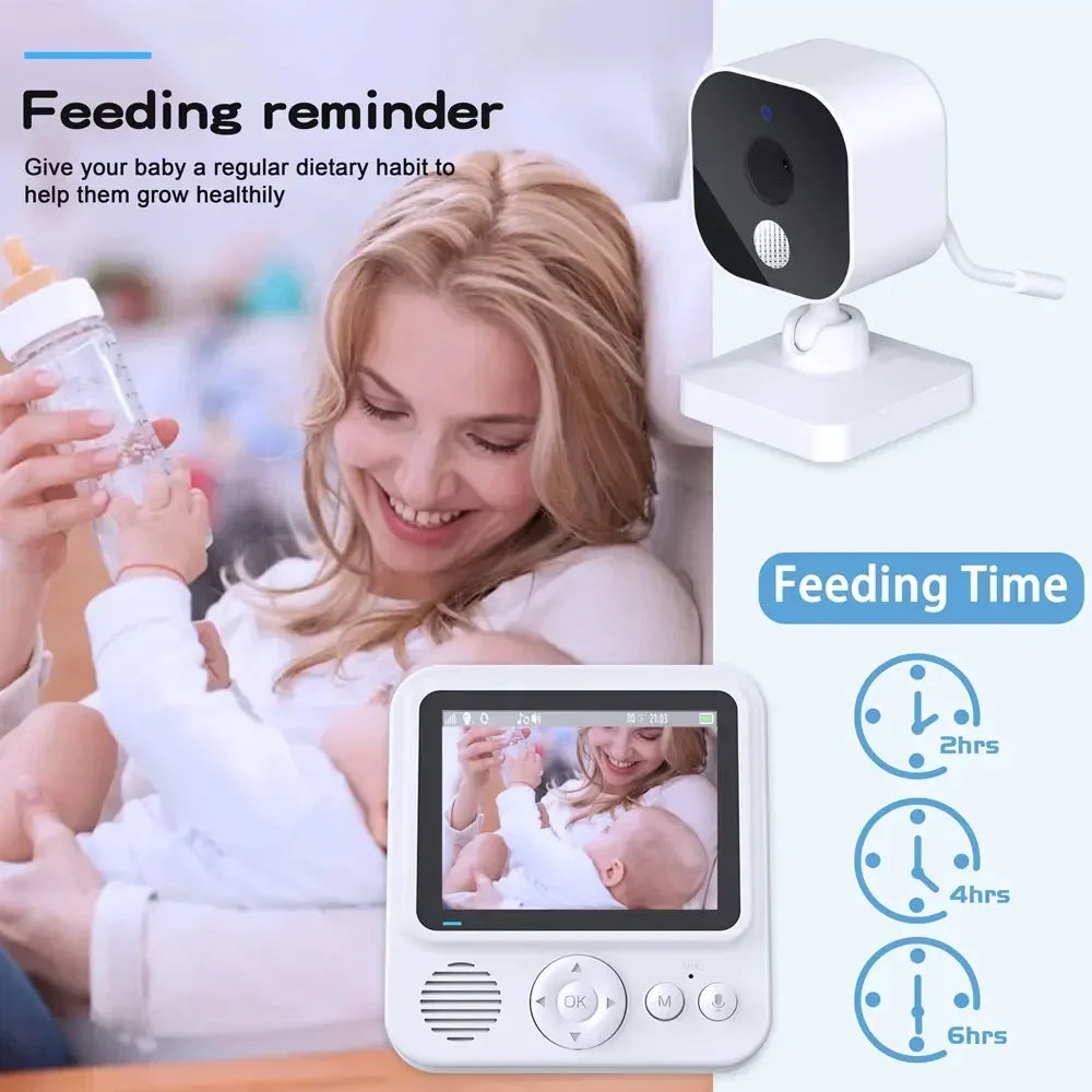 Cdycam Wireless Baby Monitor 2.8 Inch Surveillance Smart Baby Camera Security Protection Two Way Audio Night Vision Babysitte