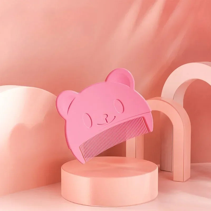 1-4pcs Newborn Baby Comb Remove Fetal Scale Cute Bear Shaped Infants Boys Girls Fetal Hair Shampoo Soft Comb