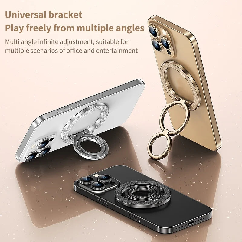 Luxurious and dazzling Mobile Phone Strong Magnetic Holder for Double-sided Magnet Stand Portable Folding Ring Bracket