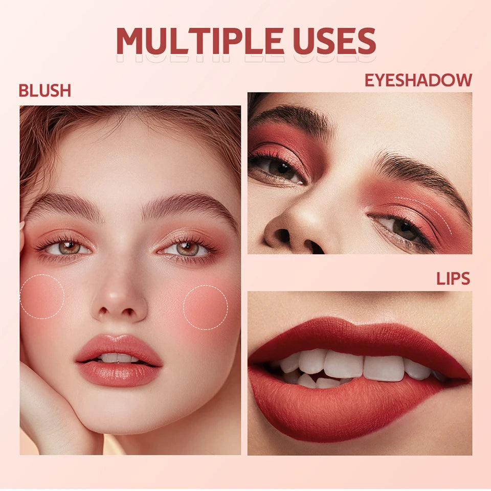 6pcs/set Teddy Velvet Non-stick Cup Lip Glaze Matte Lipstick Waterproof Longlasting Color Liquid Silky Saturation High Lip Gloss